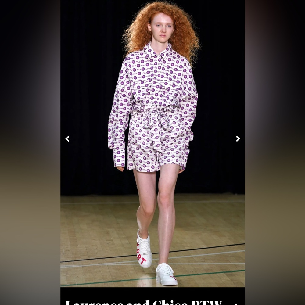 Laurence & Chico Spring 2019 NYFW NY Fashion Week Runway Jacket Purple Bounce - Picture 5 of 9